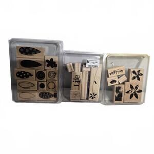 Stampin' Up! / Assorted Stamp Sets x3 / Floral Themed